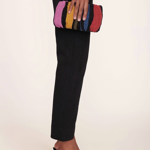 STAUD Beaded Bean Mosaic Stripe Shoulder Bag - Picture 6 of 12